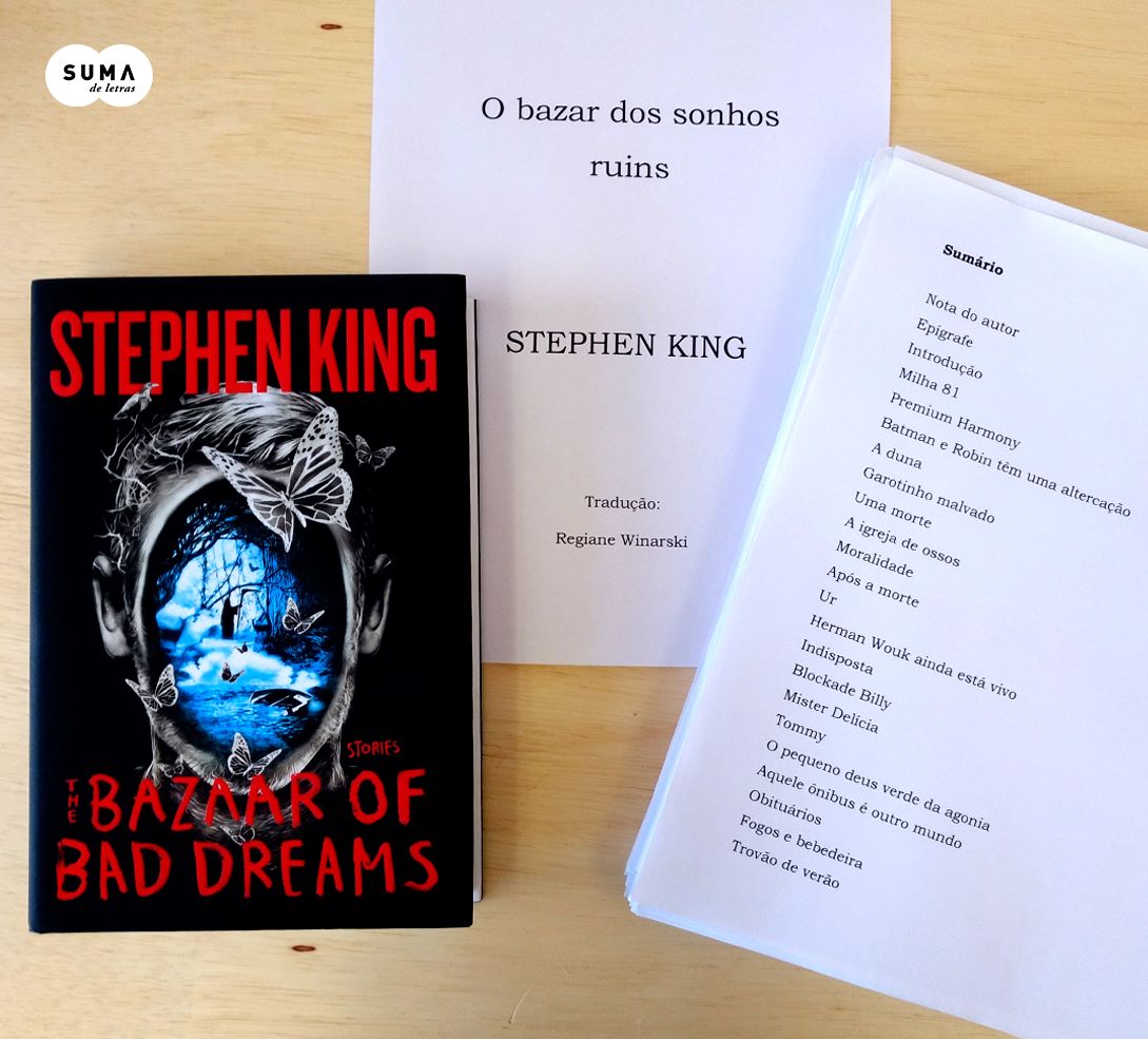 O bazar dos sonhos ruins de Stephen King, é revelado pela Suma de Letras
