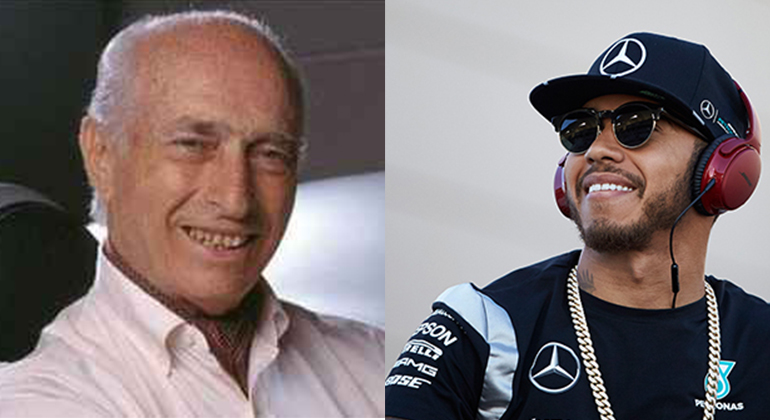 Hamilton e Fangio, 5 títulos em comum