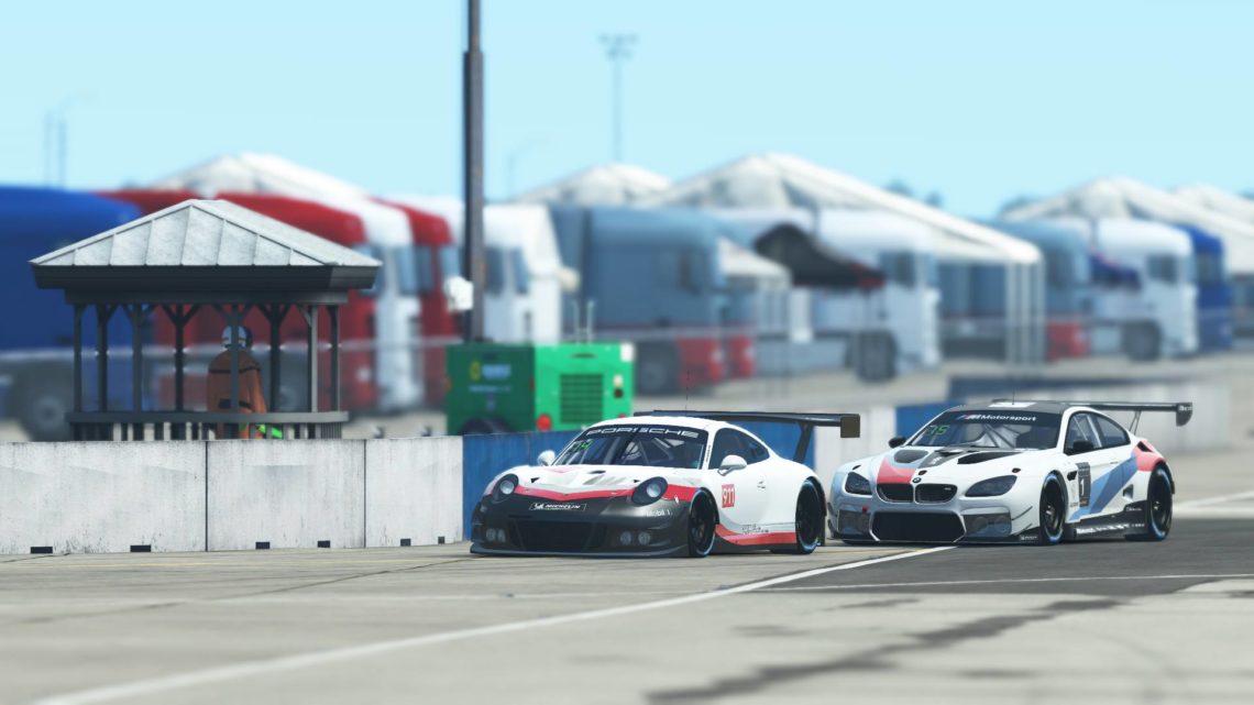 Porsche 911 GT3 R e BMW M6 GT3 presentes no rFactor2
