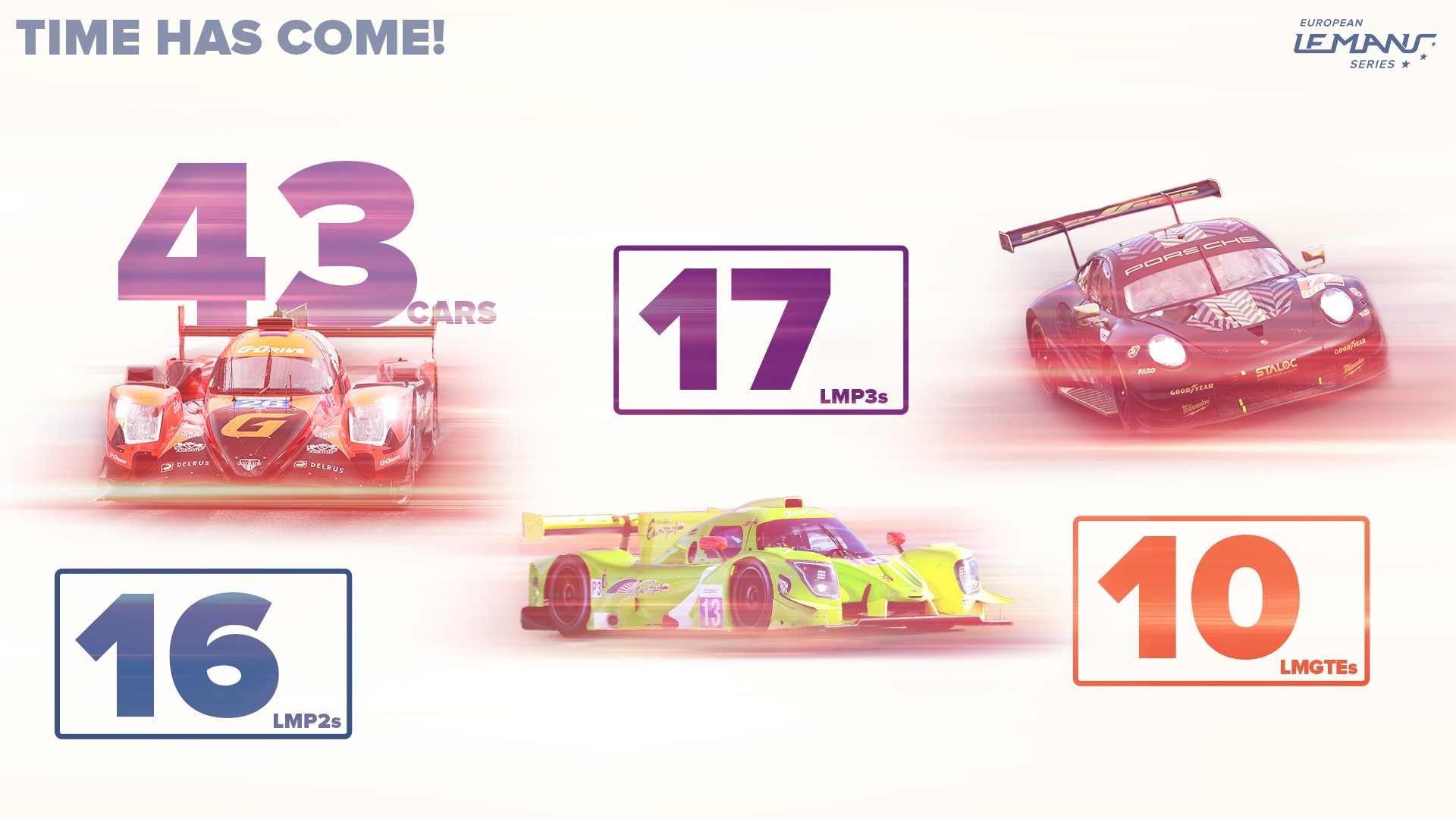 Temporada 2021 do European Le Mans Series com 43 carros