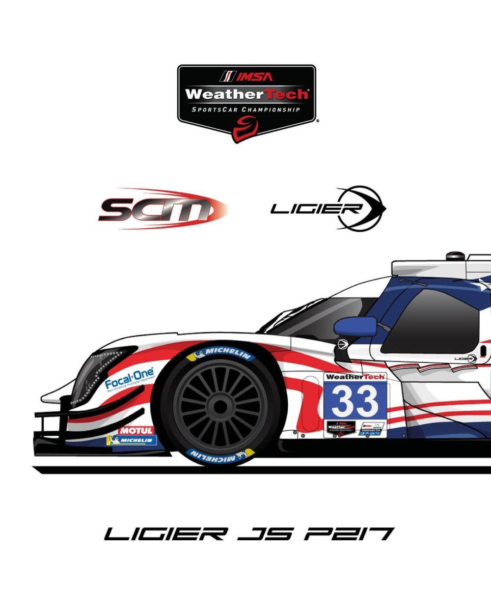 Sean Creech Motorsport competirá na classe LMP2 da IMSA com um Ligier JS P217