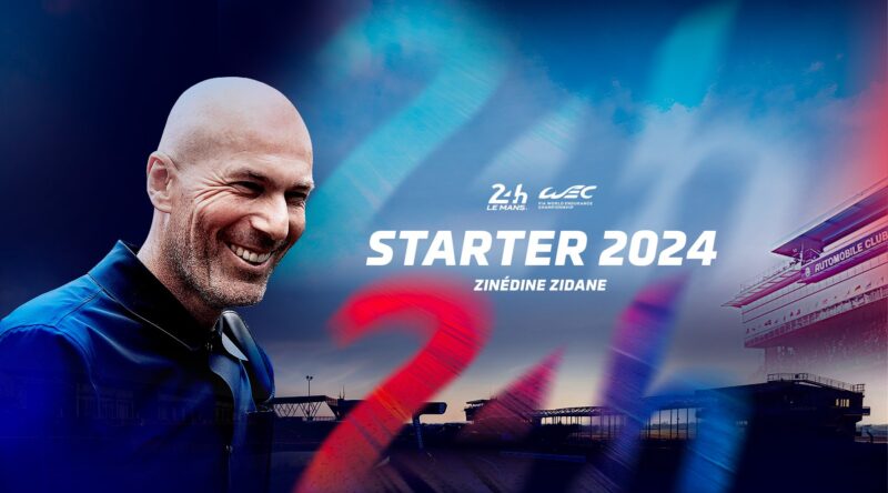 Zinédine Zidane dará a bandeirada inicial das 24 Horas de Le Mans