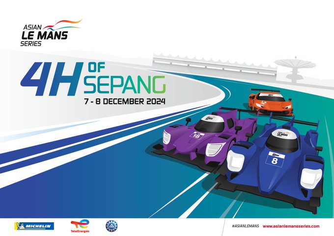 Asian Le Mans Series 2024/25 inicia com grid de 42 carros nas 4 Horas de Sepang