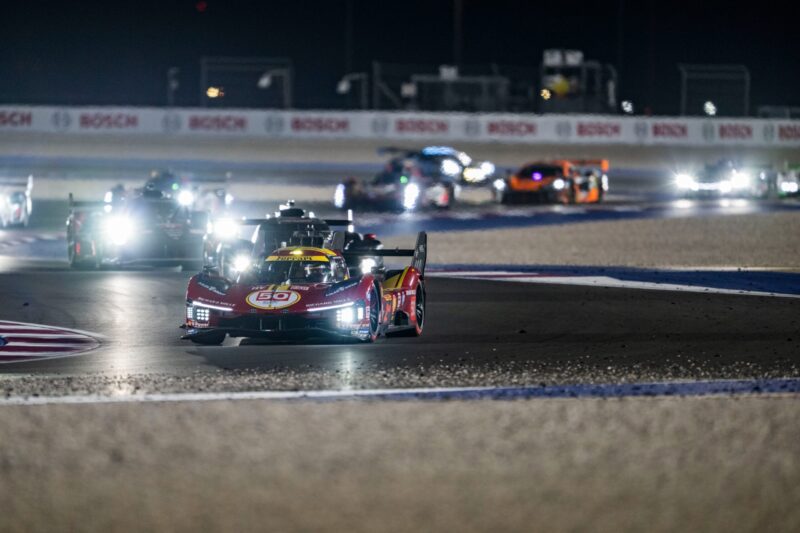 Ferrari ocupa as três posições do pódio na abertura do WEC no Catar; TF Sport triunfa na LMGT3