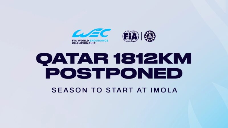 WEC etapa do Catar para o final de 2026; Ímola Abre a Temporada