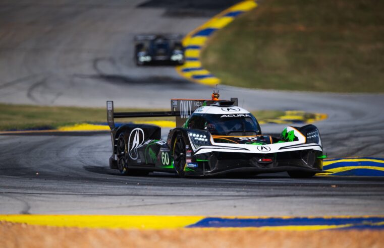 Tom Blomqvist lidera dobradinha da Acura durante o treino classificatório para Petit Le Mans